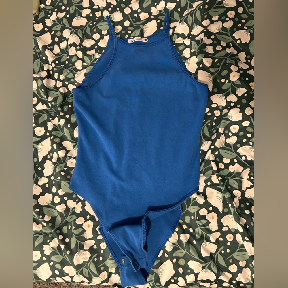 Zara blue bodysuit size M